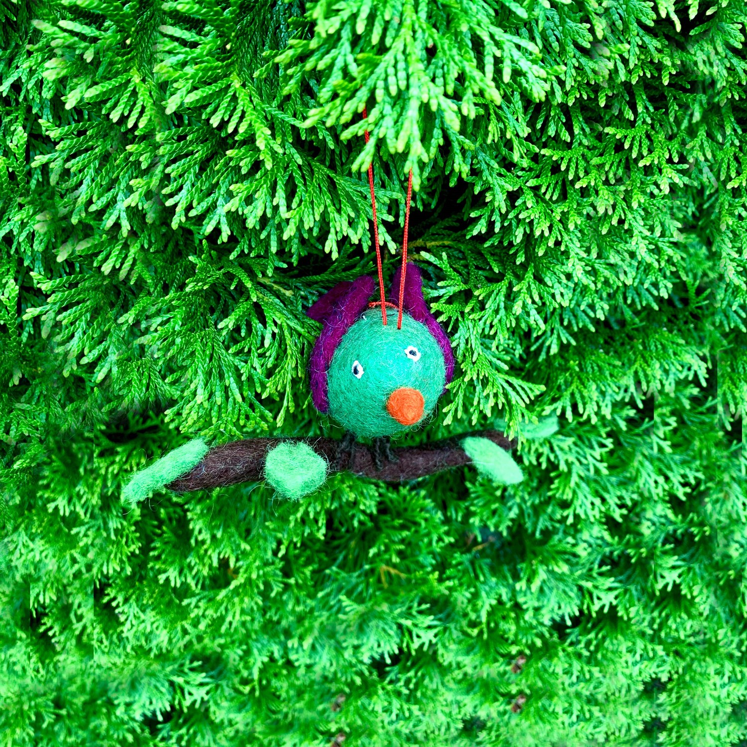 Bird on Branch Ornament OBIRD