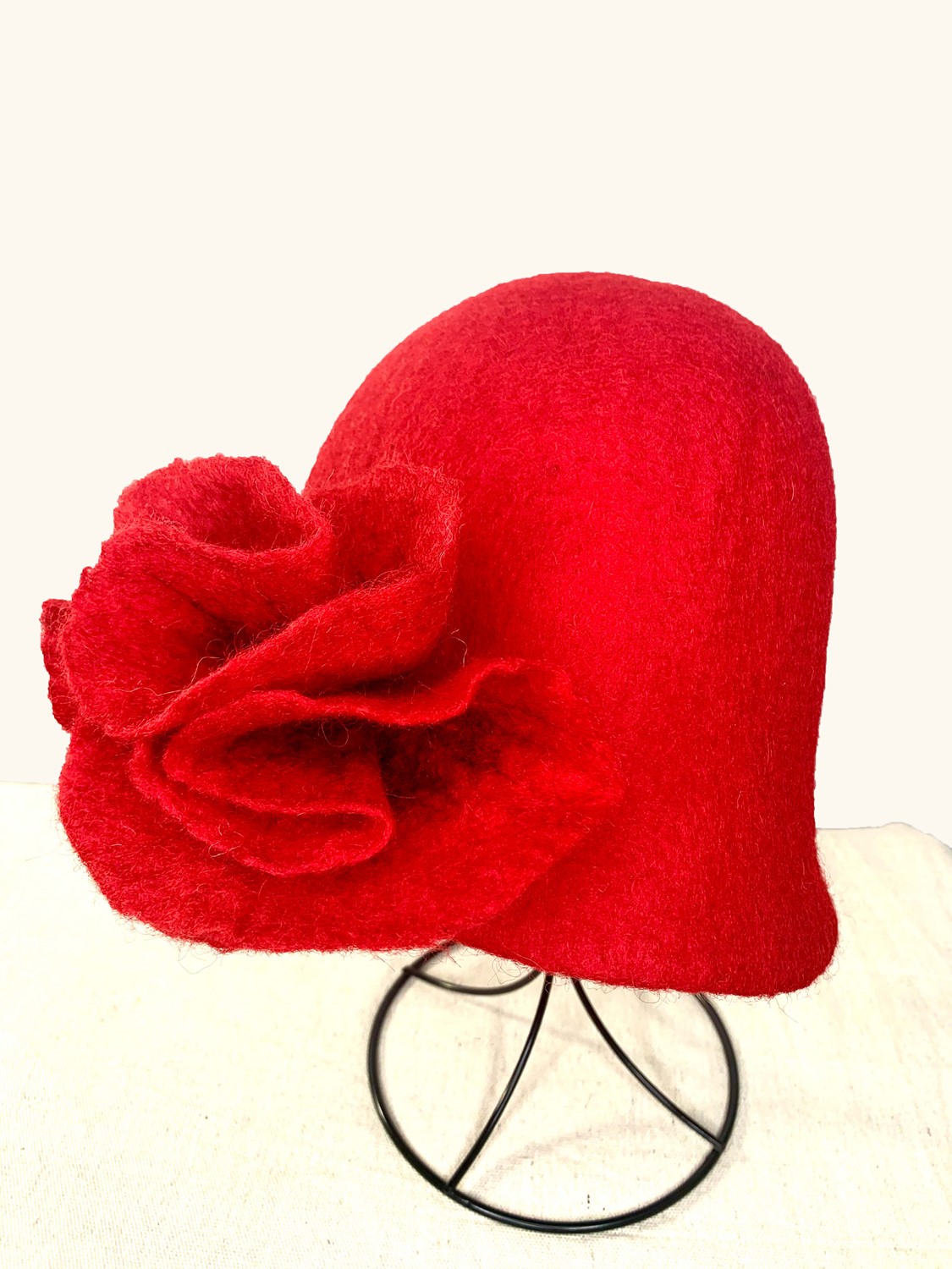 Hat A - Red Hat with Red Flowers VHATA