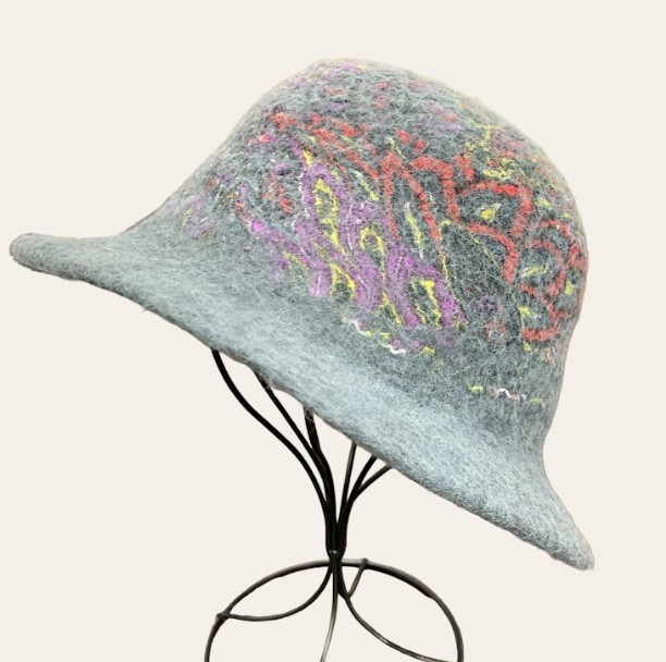 Interfelted Brim Hat-Gray IHATGR