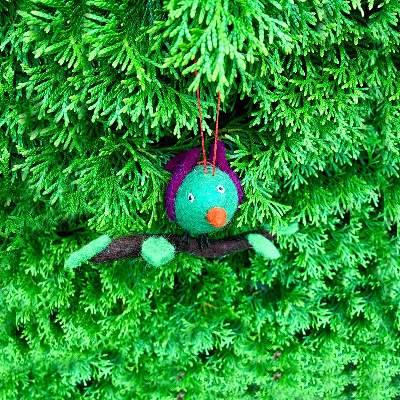 Bird on Branch Ornament OBIRD