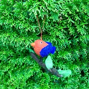 Bird on Branch Ornament OBIRD View 3