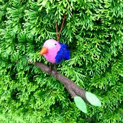 Bird on Branch Ornament OBIRD View 4