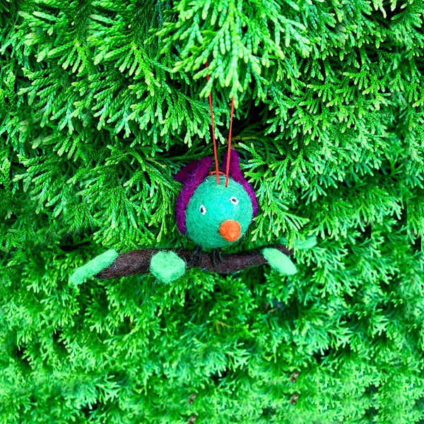 Bird on Branch Ornament OBIRD